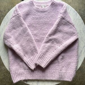 Free The Roses Women’s Oversized Lavender Sweater Size Small